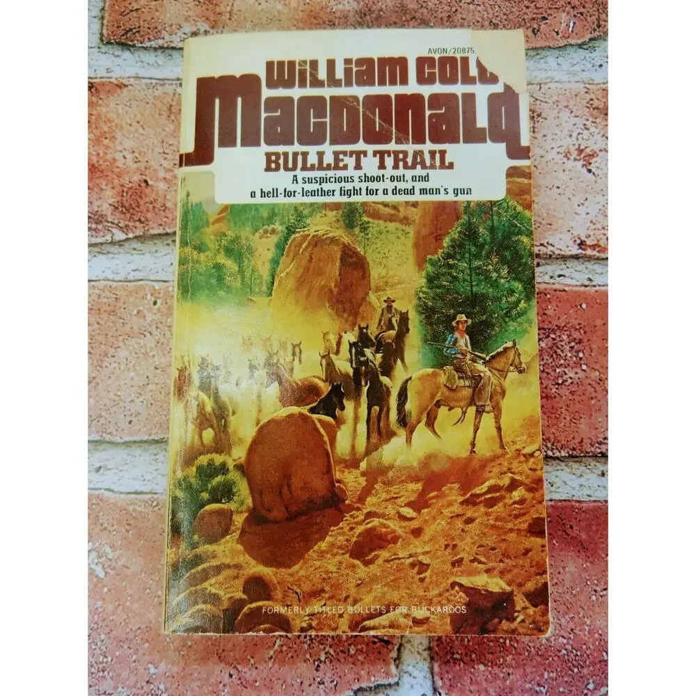 Bullet Trail Bullets for Buckaroo by‎ William Colt MacDonald - Vtg 1974 PB RARE